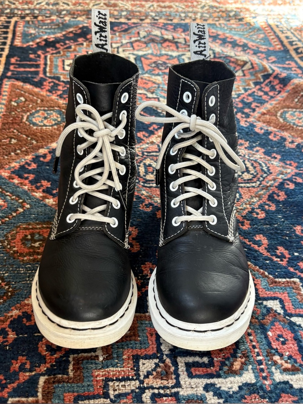 1460 Pascal Virginia Women’s Black & White Boots